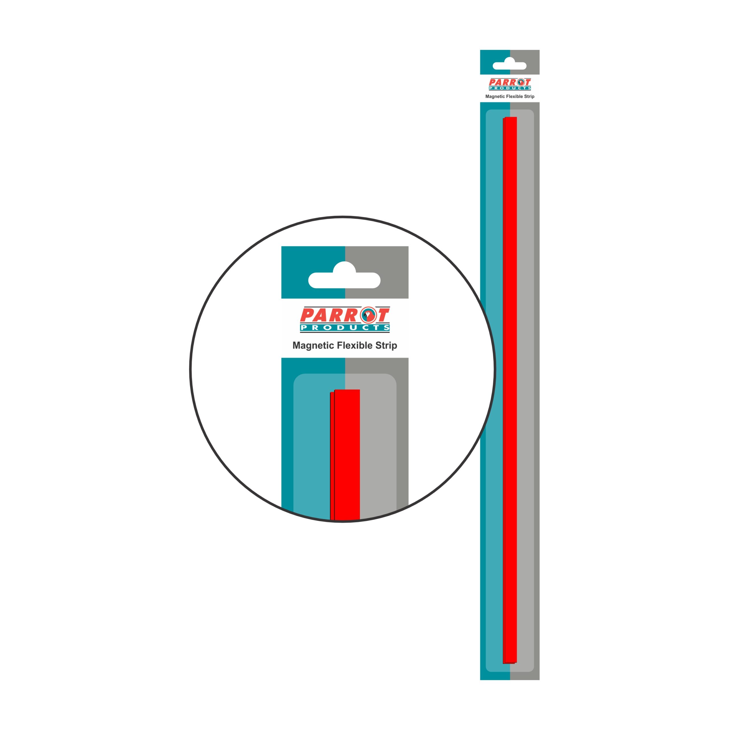 Magnetic Flexible Strip (1000*20mm, Red)