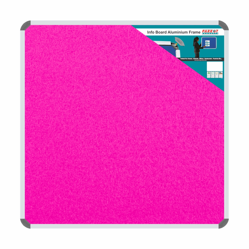 Info Board (Aluminium Frame, 900*900mm, Pink)