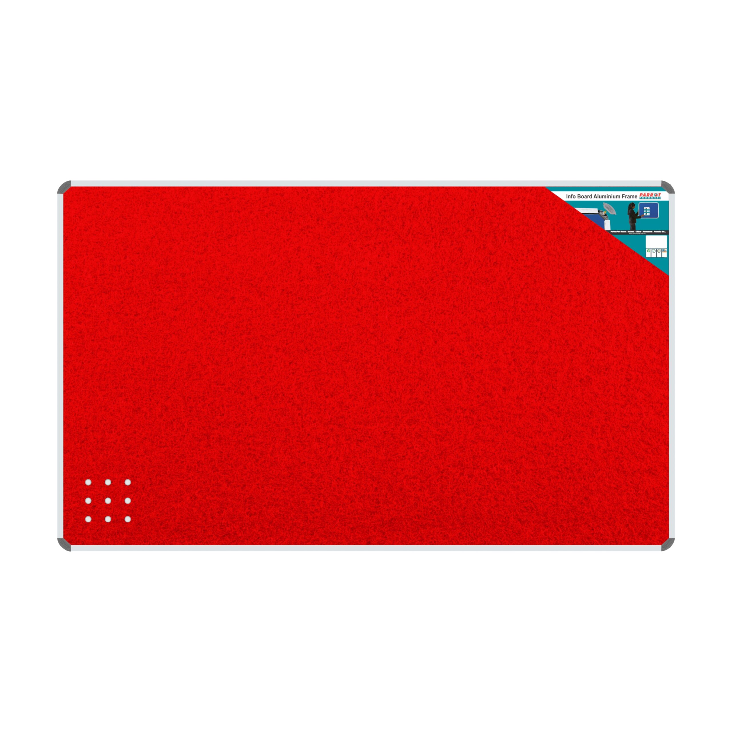 Info Board (Aluminium Frame, 2400*1200mm, Red)