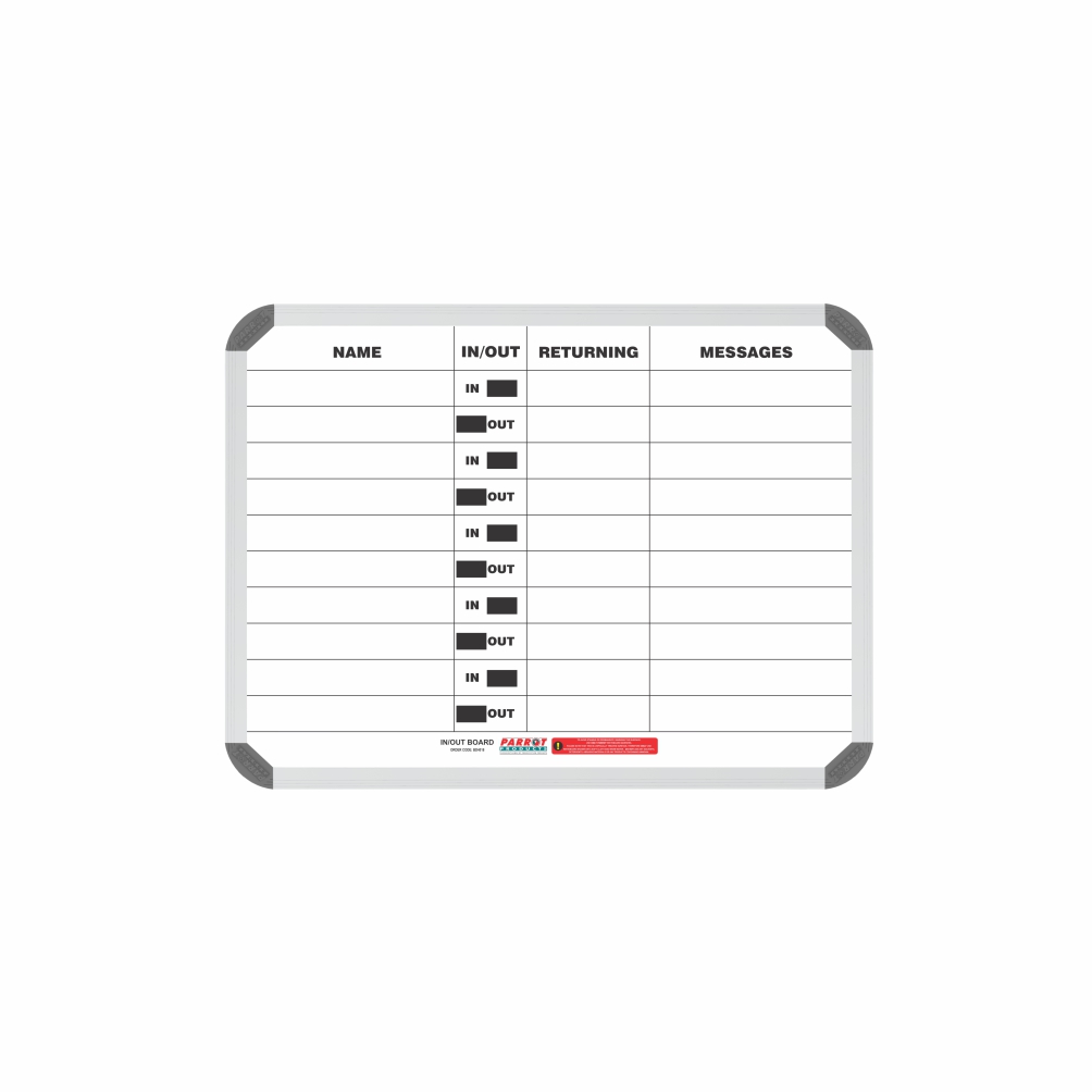 In/Out Board Magnetic 10 People (600*450mm)