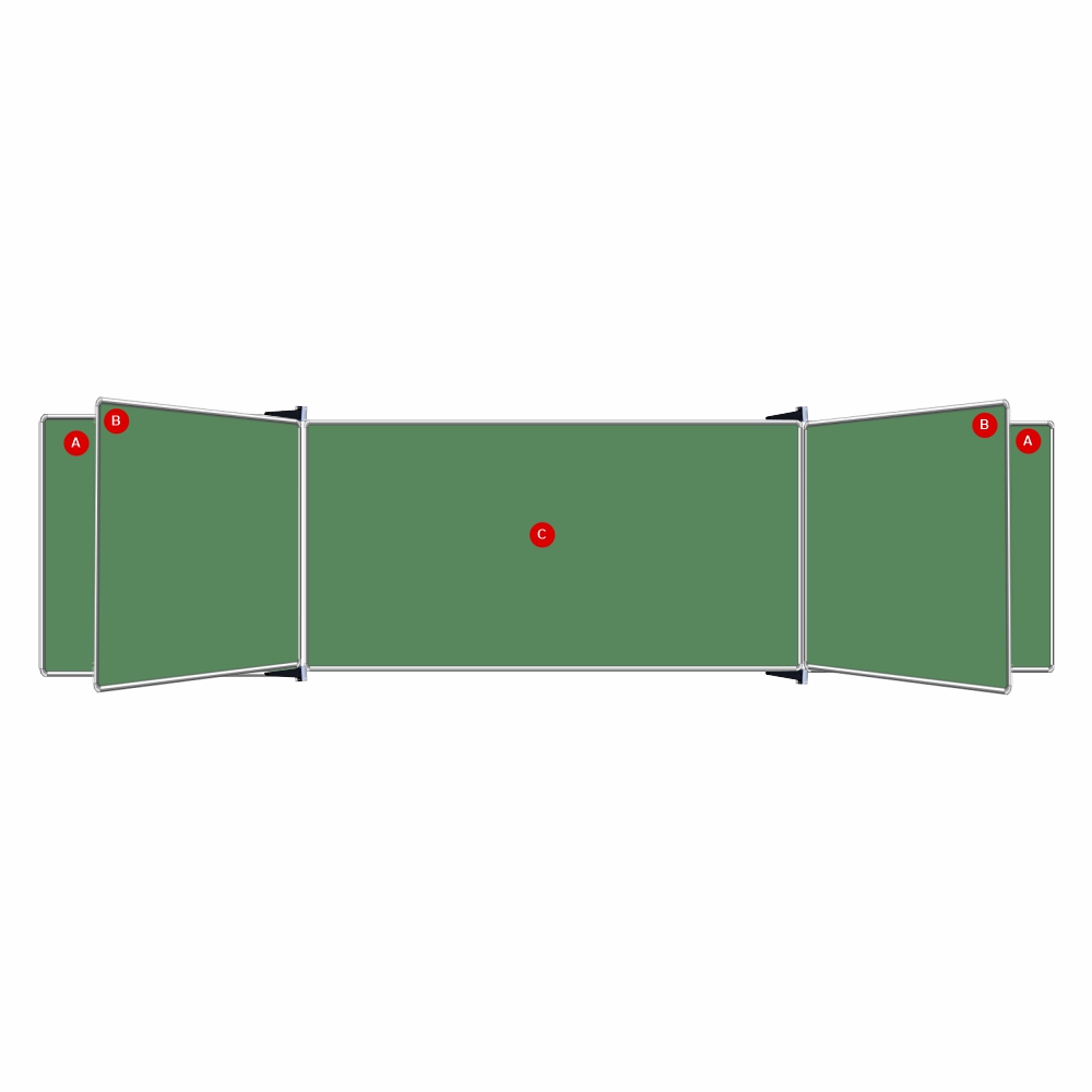 Educational Board Magnetic Chalkboard (1220*1220, Side Panel, Option A)