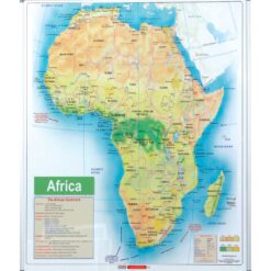 Map Board - Africa (1230*930mm, Magnetic White)