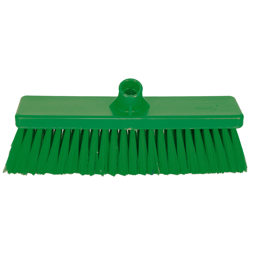 Hygiene Broom Head - Hard Green 300mm