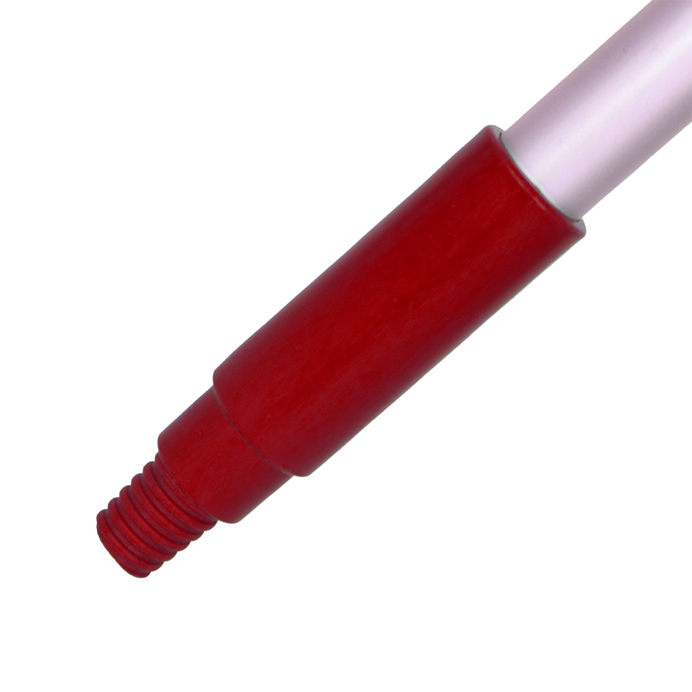 Handle - HD Hygiene plastic moulded - Thread 25mm x 1.3m Red