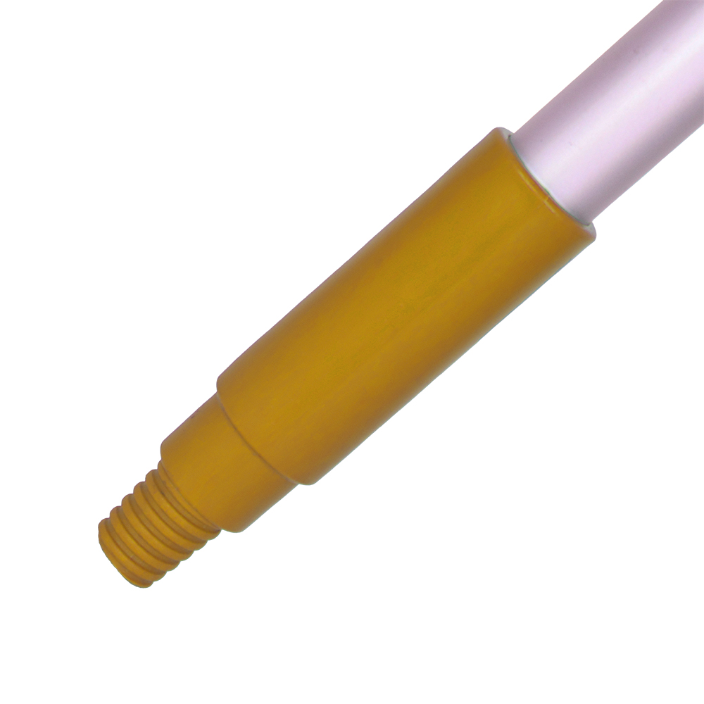 Handle - HD Hygiene plastic moulded - Thread 25mm x 1.3m yellow