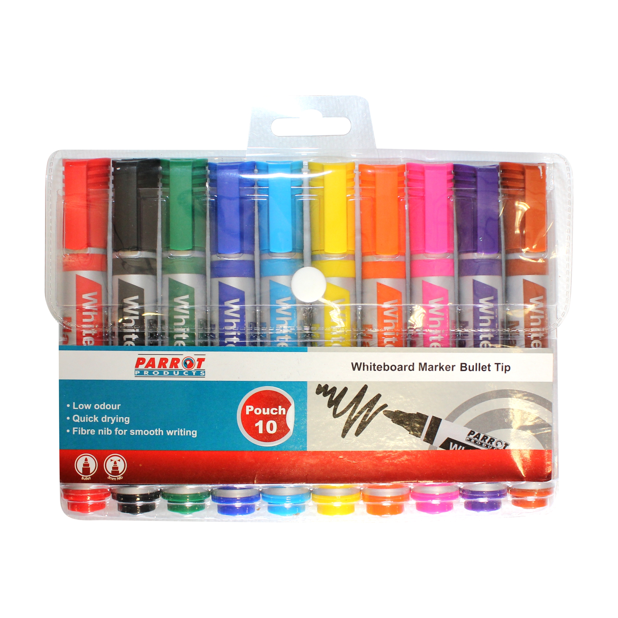 Whiteboard Markers (10 Markers, Bullet Tip)