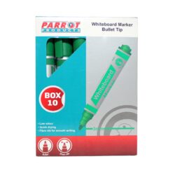 Whiteboard Markers (10 Markers, Bullet Tip, Green)
