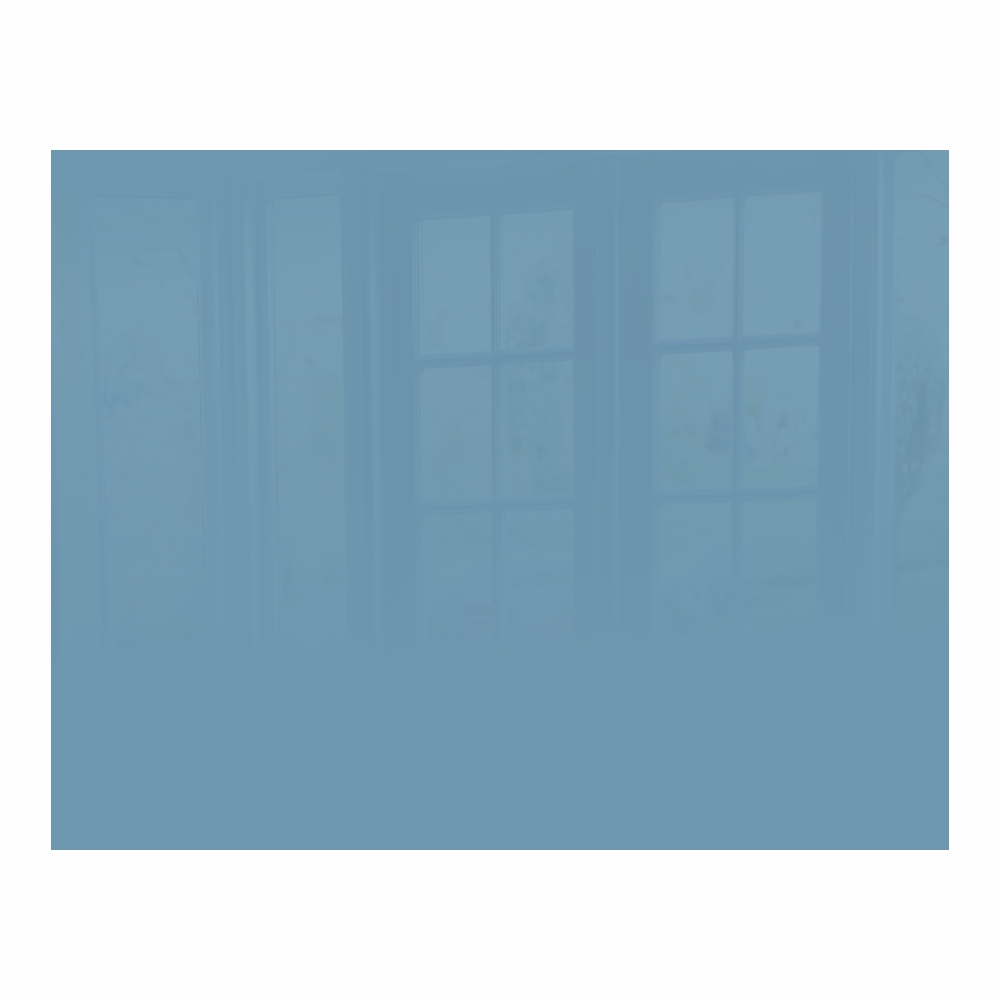 Decorative Glass Wall Tile (898 X 700 X 6mm) Pastel Blue